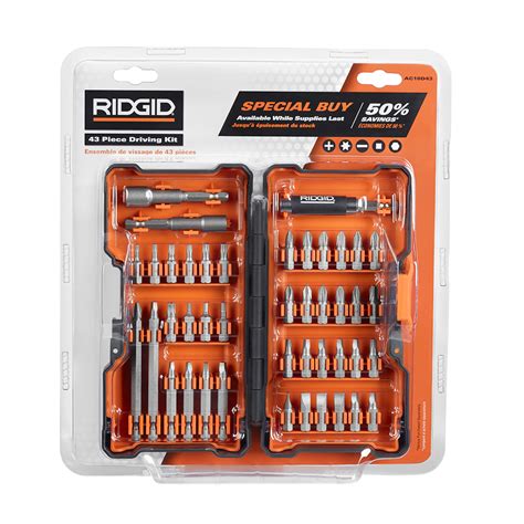 ridgid drillingdriving  piece bit set