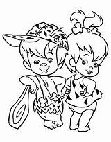 Coloring Flintstones Pages Kids Print Color sketch template