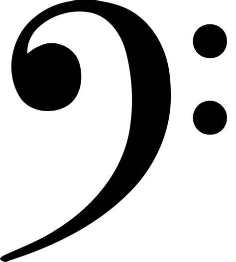 picture  bass clef clipart