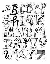 Alphabet Letters Coloring Pages Letter Preschool Cool Letras sketch template
