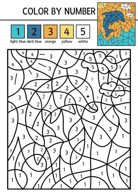 beach ocean color  number coloring pages coloringlib