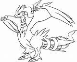 Reshiram Zekrom Tegning Tegninger Coloriages Kleurplaten Pokémon Morningkids Malvorlagen Malebog sketch template