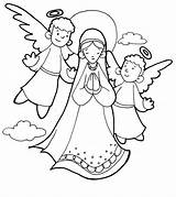 Coloring Mary Pages Catholic Assumption Mother Virgin Hail Kids Blessed Jesus Mass Coloringhome Printable Printables Getcolorings Sheets Holy Popular Color sketch template