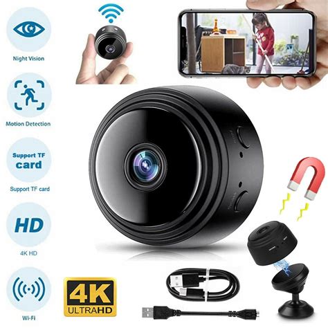 mini p hidden cameraportable small hd spy camera  night vision  motion detection