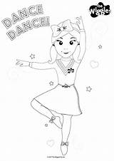 Wiggles Emma Pages Coloring Kids Drawing Birthday Color Colouring Activity Wiggle Dancer Printable Template Ballerina Print Drawings Getcolorings Games Templates sketch template