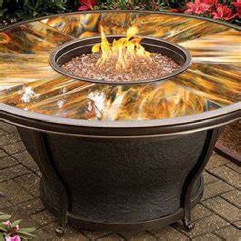 Az Patio Heaters Reflective Fire Pit Fire Glass In Gold