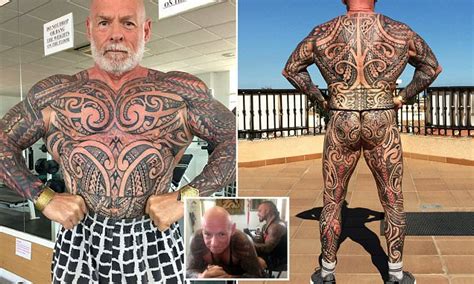Manchester Bodybuilder Gets His Entire Body Tattooed Daily Mail Online