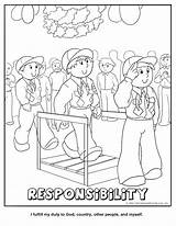 Coloring Scout Makingfriends Cub Responsibility Printer Reserved Friendly Rights Inc Version Responsiblity sketch template