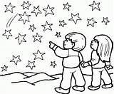 Estrellas Cielo Starry Counting Preschoolers Estrella Sheets Darlings Everfreecoloring sketch template