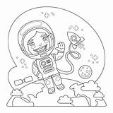 30seconds Clouds Astronaut sketch template