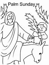 Palm Sunday Coloring Pages Lent Jesus Branch Kids Kid Tree Easter Printable Template Wave Colouring Sheets Color Children School Front sketch template