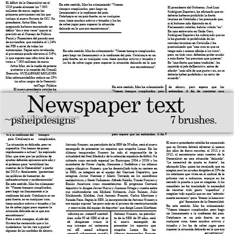 newspaper text text bubble brushes freebrushes