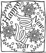 Coloring Pages Years Eve Popular sketch template