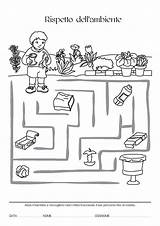 Schede Scuola Didattiche Infanzia Ambientale Educazione Maestra Colorare Rispetto Disegni Attività Scaricare Idee Labirinti sketch template