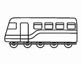 Train Coloring Passenger Coloringcrew Colorear sketch template