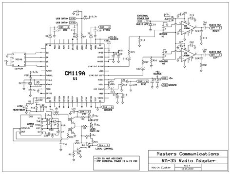 instructions schematic  notes   ra  usb radio adapter  masters communications
