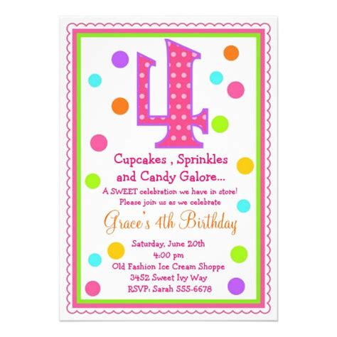 sweet surprise  birthday invitation    invitation card zazzle