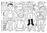 Anziehpuppe Anziehpuppen Prinz Verkleiden Ausmalbilder Anziehen Bastelbogen Illustratorenfuerfluechtlinge sketch template