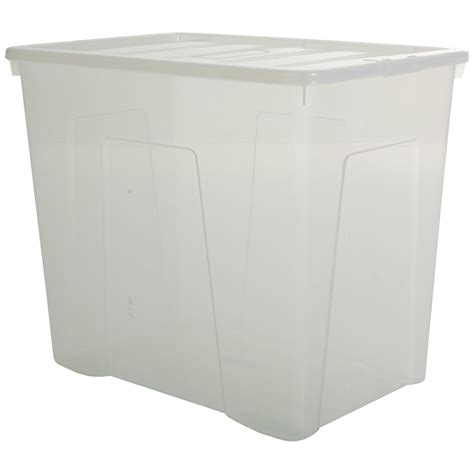 pallet deal    litre extra large plastic storage boxes  lids home storage