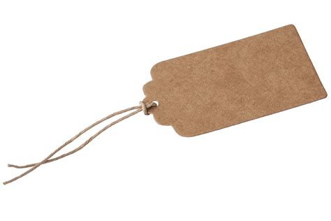 brown paper gift tags wedding vintage craft scallop tags