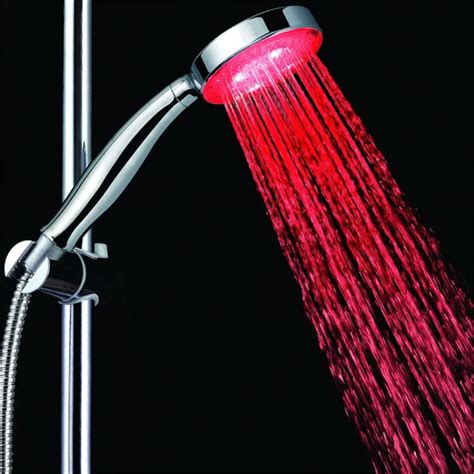 red color type led shower heads  light  color box    shower heads  home