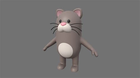 cat character buy royalty free 3d model by bariacg [1ec77d8