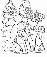 Winter Coloring Pages Color sketch template