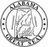 Seal Alabama Clipart Vector State Clipground sketch template