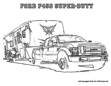 truck  trailer coloring sheet clip art library