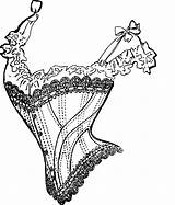 Corset Clipart Drawing Cliparts Clip Getdrawings Library 1001freedownloads sketch template