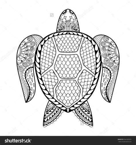 adult coloring pages turtle  getdrawings