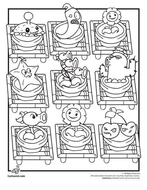 plants  zombies garden warfare  coloring pages coloring home
