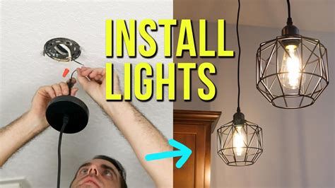 install ceiling light fixtures  replacement pendant lighting youtube