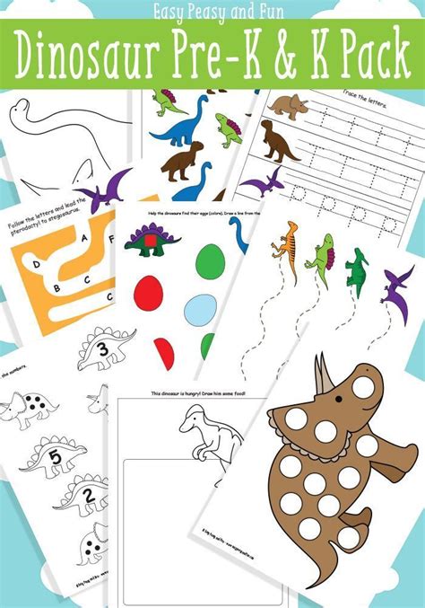 preschool dinosaur theme printables printable templates