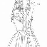 Swift Taylor Coloring Pages Singing People Close Famous Singer Hellokids Printable Hair Curly Beautiful Actress Choose Board sketch template