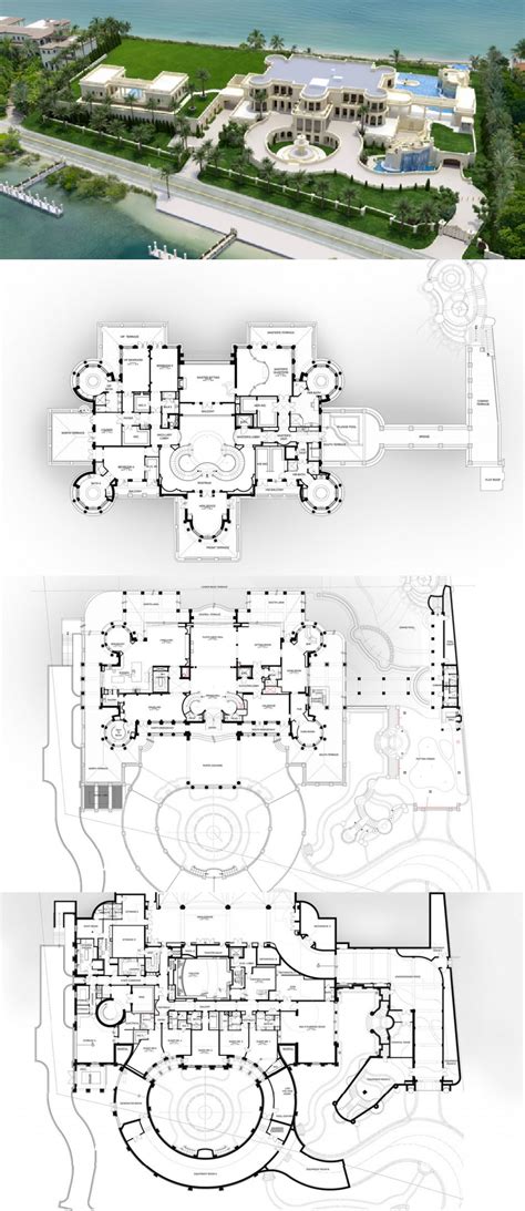 modern mega mansion floor plans images   finder