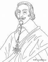 Duke Cardinal Richelieu Coloring Pages Hellokids People sketch template