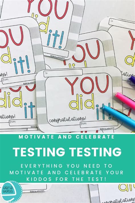 Testing Motivation Banners Posters Activities Awards And More