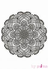 Gif Kleurplaten Bezoeken Mandala sketch template