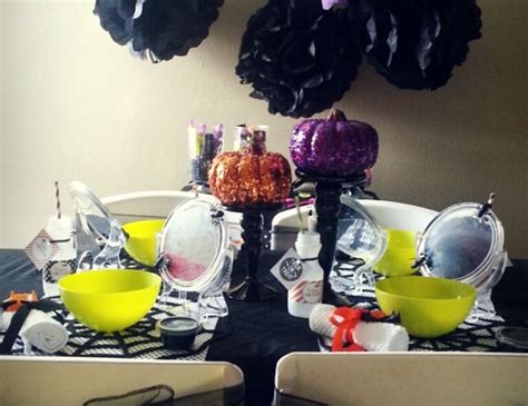 spa beauty themed halloween glam halloween spa party catch  party
