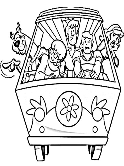kids page printable scooby doo coloring pages