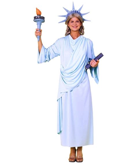 Adult Miss Liberty Patriotic Independence Costume Women Costume