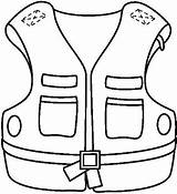 Chaleco Chalecos Dibujo Lifejacket Colete Colorir Eğitim Erken sketch template