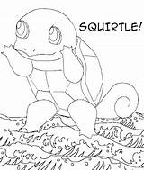 Squirtle Coloring Pikachu Picachu Spelled sketch template