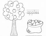 Coloring Apple Orchard Pages Appleseed Johnny Color Kids Crystalandcomp Apples Printable Print Trace Kid Colouring Word Activities Seeds Template Popular sketch template