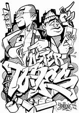 Graffiti Teenagers Coloring Pages Getcolorings sketch template