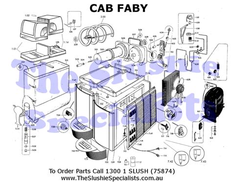 cab faby slush machine parts  sale  australia  slushie specialists