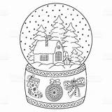 Globe Snow Coloring Christmas Pages раскраски для Premium печати Getcolorings Toy Glass Vector Book House рождественские Printable Color Getdrawings sketch template