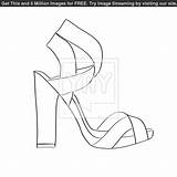 High Drawing Heel Shoe Coloring Heels Template Shoes Pages Getdrawings Craft Trend Kid Templates sketch template