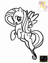 Fluttershy Pages Coloring Kj Newer sketch template